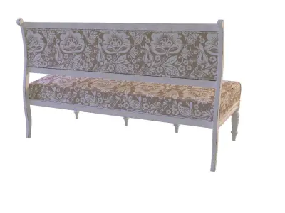 Antique Painted Sofa 3D model