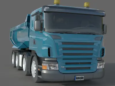 Dump Truck 3D model by berkekose
