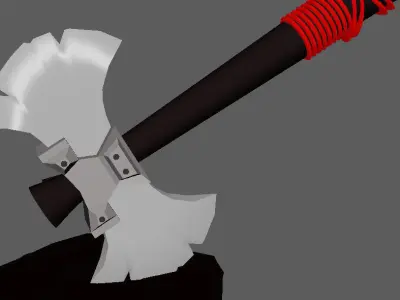 Ax 3d model fire extinguisher Low-poly 3D model
