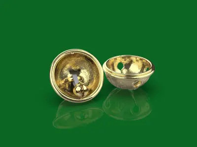 Gruss Vom Krampus Sleigh Jingle Bell 3D print model