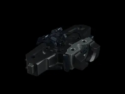Mech part hard surface automatic 3D model