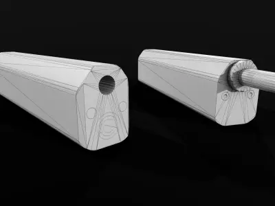SilencerCo Salvo12 12 Gauge Shotgun Suppressor Low-poly 3D model