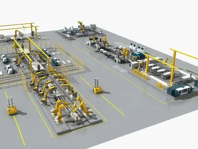 Industrial Equipment 3D model shop