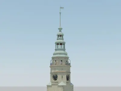 Tower roof renaissance 3D model