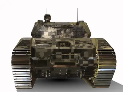 veiculo de combate automatizado  Low-poly 3D model