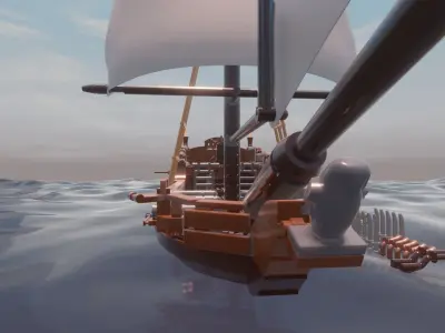 LEGO PIRATE SLOOP - THE OLD BIRD - Rogue Film Productions 3D model