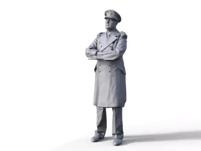 figure captain for ship model 3D print model