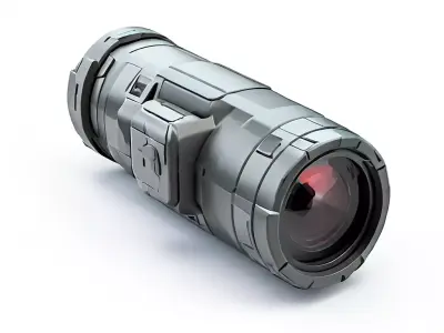 SciFi Camera Lens Prop Low-poly 3D model