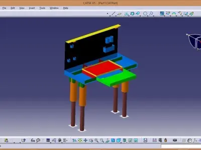 portable desk tool kit Free 3D model