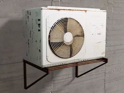 Air Conditioner Free low-poly 3D model
