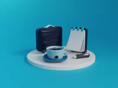 OFFICE 3D ICON PACK Free 3D model