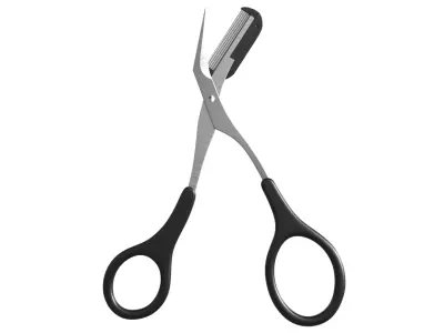 Eyebrow Trimming Scissors PBR Low-poly 3D model