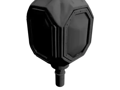 Futuristic Industrial Street Light Lamp 3D model