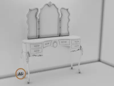  Dressing Table  3D model 3D model