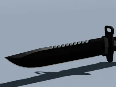 CUCHILLO DE SUPERVIVENCIA Free low-poly 3D model