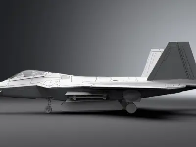 f22 Raptor Scale model 3D print model