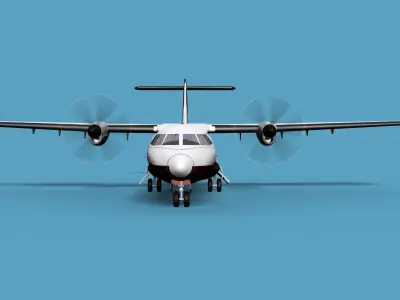 ATR  ATR-42-500 Air Charter America 3D model