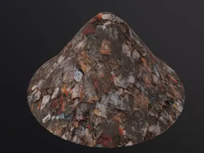 Garbage Pile 3D Model Low-poly 3D model