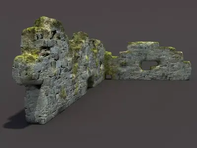 English Castle Ruin 7  3D model