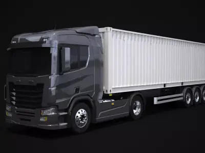 Generic Container Trailer 3D model
