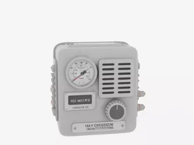 Professional 3D Bank Vault Humidity Control Unit Precision Gauge 3D model