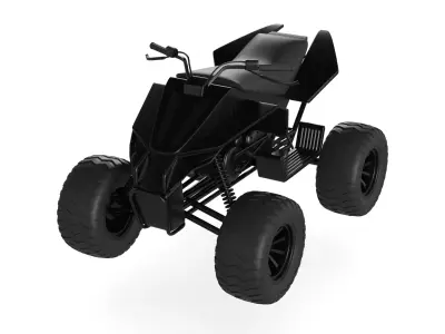 Quad bike 3D model 5
