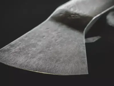 PBR Axe Model hickory handle Free low-poly 3D model