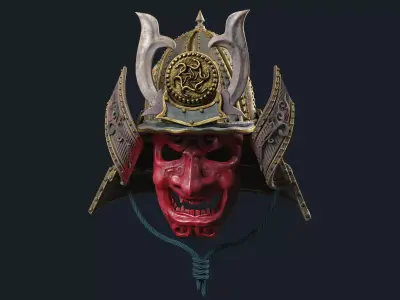 Samurai Mask 3D model