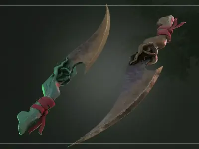 Daggers  Weapons Low-poly 3D model