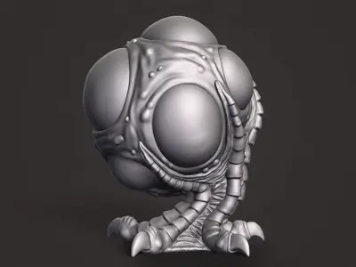 Alien Egg Miniature 3D print model
