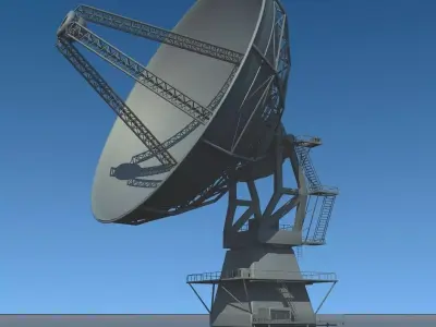 Radio Telescope Antenna 3D model
