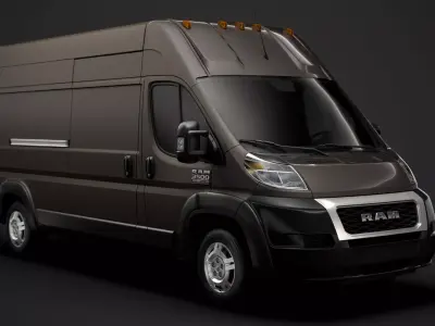Ram Promaster Cargo 3500 H3 159WB 2020 3D model