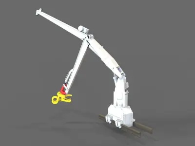Anchor handling crane 3D print model