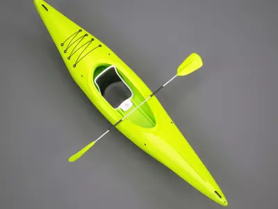 Small Recreational Kayak 3D model