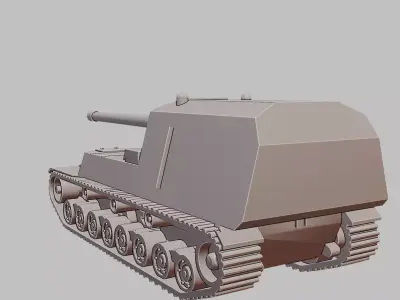 HO-RI Japanese WWII Tank Destroyer 3D Print Model 3D print model