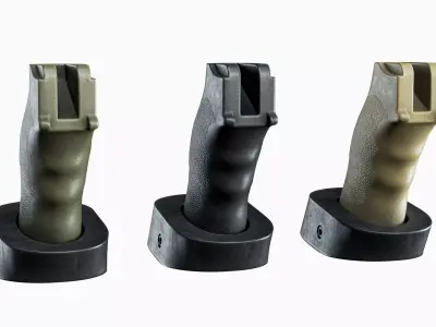 AR15 Tactical Pistol grip ERGO PSG Low-poly 3D model