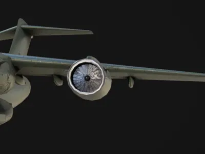 C-17 Globemaster III Low-poly 3D model