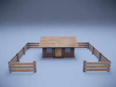 House Low-poly 3D model purchase
