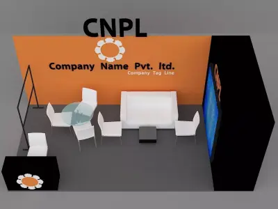 Stall Design Free low-poly 3D model