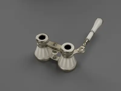 Opera Binoculars Low-poly 3D model