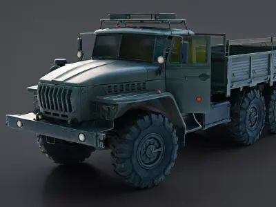 Soviet Military Truck - Production Ready 3D model