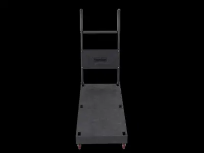Freight roughneck goods carrier Low-poly 3D model