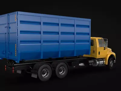 Roller Container Truck 3D model