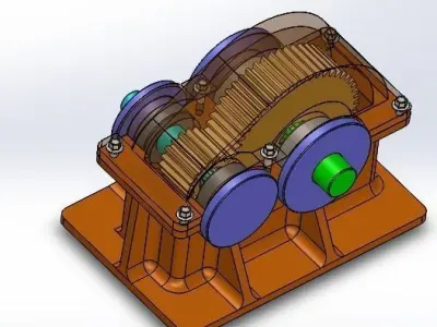  Gear Box Free 3D model