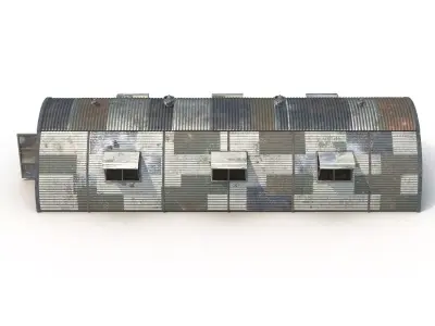 Quonset Barrack 3D model