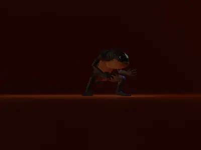 Character creature Low-poly 3D model