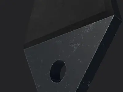 MilitaryAxe hammer Low-poly 3D model