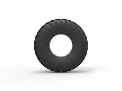 Military tire I-159 Scale 1 to 25 3D print model