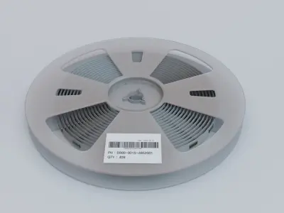 reel chip Low-poly 3D model