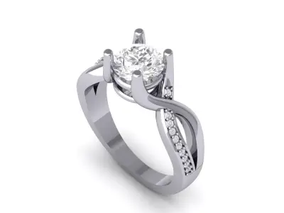 Wedding Ring  3D print model 180